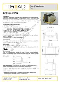 TCT50-05E07K Datasheet Cover