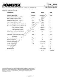 TCU428320HDH Datasheet Page 2