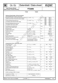 TD240N32KOFHPSA1 Datasheet Cover