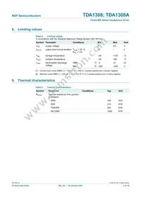 TDA1308AT/N2 Datasheet Page 5