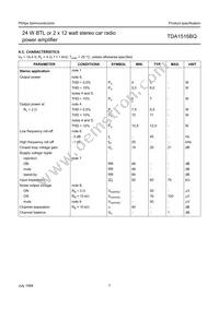 TDA1516BQ/N2 Datasheet Page 7