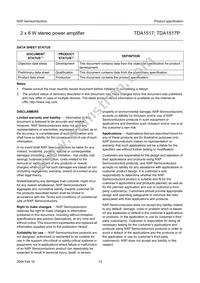TDA1517/N3 Datasheet Page 13