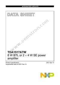 TDA1517ATW/N1 Datasheet Cover