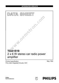 TDA1519/N2 Datasheet Cover