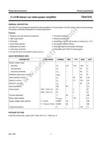 TDA1519/N2 Datasheet Page 2