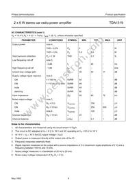 TDA1519/N2 Datasheet Page 6