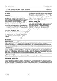 TDA1519/N2 Datasheet Page 10