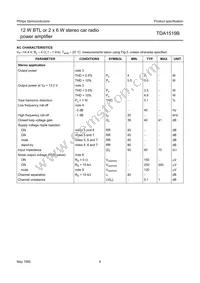 TDA1519B/N2 Datasheet Page 6