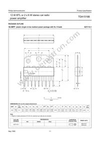 TDA1519B/N2 Datasheet Page 11