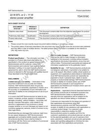 TDA1519C/N3C Datasheet Page 20