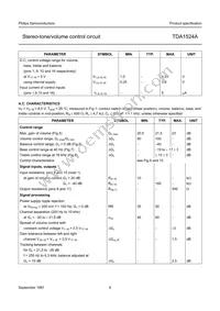 TDA1524A/V4 Datasheet Page 6