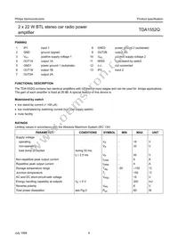 TDA1552Q/N4 Datasheet Page 4