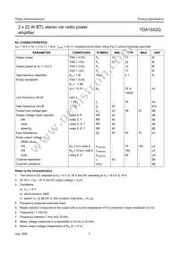 TDA1552Q/N4 Datasheet Page 7