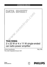 TDA1558Q/N1 Datasheet Cover
