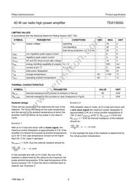 TDA1560Q/N4C Datasheet Page 6