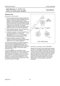 TDA1565TH/N1C Datasheet Page 20