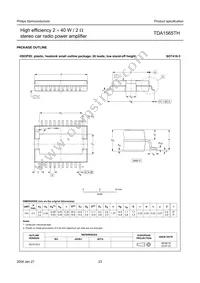 TDA1565TH/N1C Datasheet Page 23