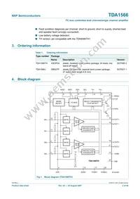 TDA1566TH/N1C Datasheet Page 2