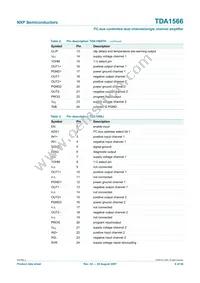 TDA1566TH/N1C Datasheet Page 6