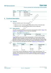 TDA1566TH/N1C Datasheet Page 7