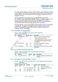 TDA18211HD/C2 Datasheet Page 17