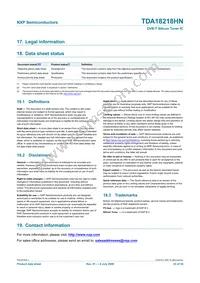 TDA18218HN/C1 Datasheet Page 23