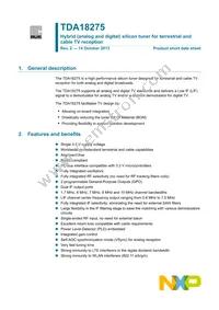 TDA18275HN/C1Y Datasheet Cover