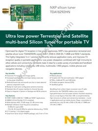 TDA18292HN/C1 Datasheet Cover