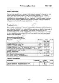 TDA21101G Datasheet Page 2