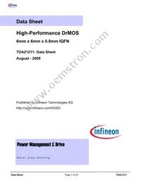 TDA21211AUMA1 Datasheet Cover