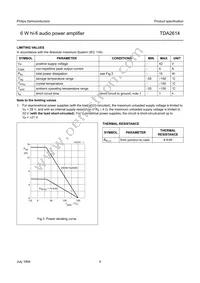 TDA2614/N1 Datasheet Page 5