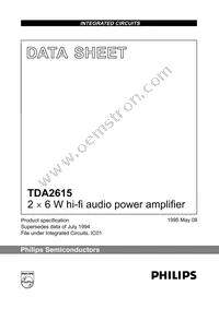 TDA2615/N1 Datasheet Cover