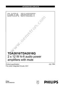 TDA2616/N1 Datasheet Cover