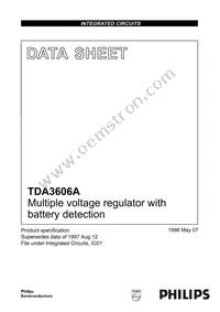 TDA3606AT/N1 Datasheet Cover