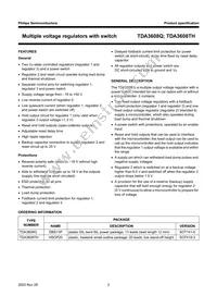 TDA3608TH/N3C Datasheet Page 2