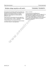 TDA3608TH/N3C Datasheet Page 19