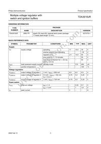 TDA3618JR/N1C Datasheet Page 3