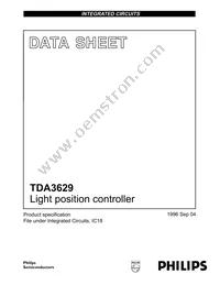 TDA3629/YWU Datasheet Cover