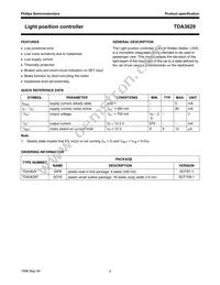 TDA3629/YWU Datasheet Page 2