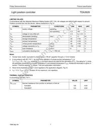 TDA3629/YWU Datasheet Page 7