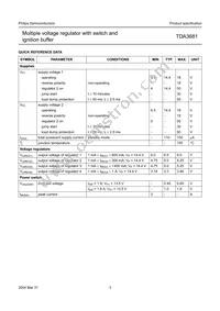 TDA3681J/N2C Datasheet Page 3
