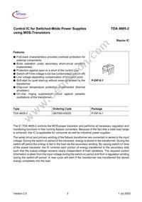 TDA46052HKLA1 Datasheet Page 3