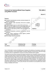 TDA46053HKLA1 Datasheet Page 3