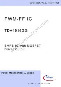 TDA4916GGHUMA1 Datasheet Cover