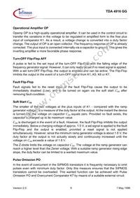 TDA4916GGHUMA1 Datasheet Page 9