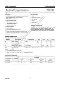 TDA5140AT/C1 Datasheet Page 2