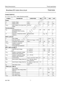 TDA5140AT/C1 Datasheet Page 7