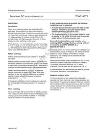 TDA5145TS/C1 Datasheet Page 16