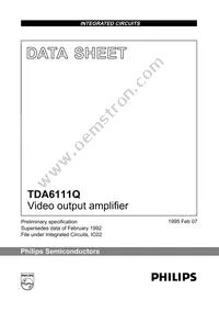 TDA6111Q/N4 Datasheet Cover
