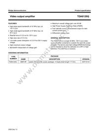 TDA6120Q/N2 Datasheet Page 2